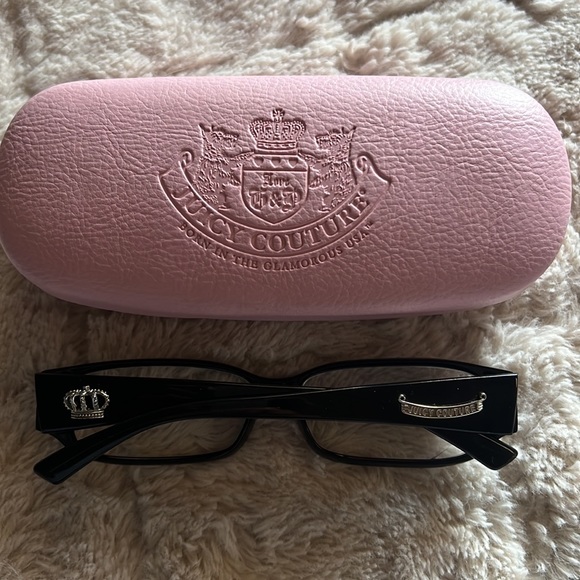 5/$35 Juicy couture prescription frames with original box and dust cloth - Picture 3 of 13